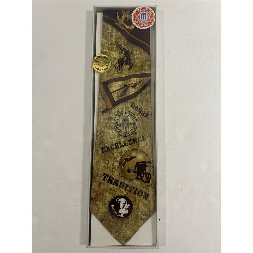 Eagle Wings Mens Tie Florida State SEMINOLES 57in‎ NWT